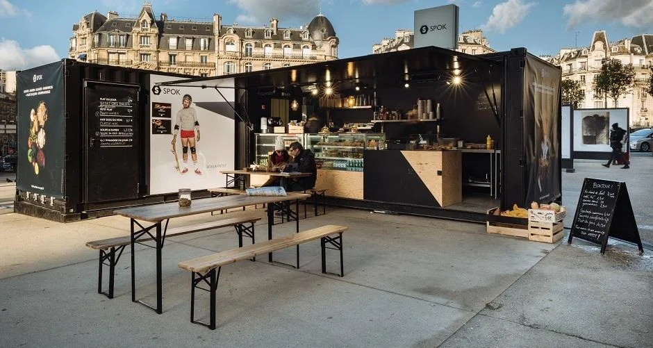 Container SPOK installé à Paris, réalisation MZ Bois et Compagnie